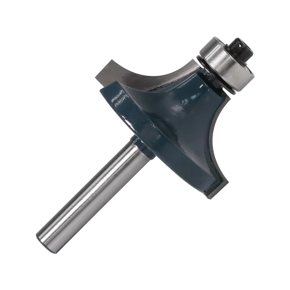 1/4″ Shank Roundover Router Bit – Premium Carbide Corner Radius Trimmer Cutter for Woodworking Edge Chamfering & R‑Profiling